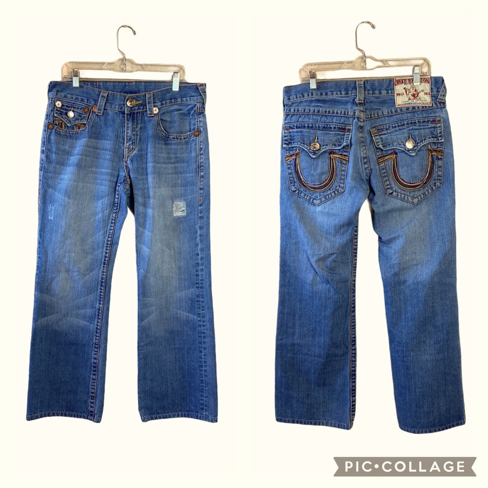 True Religion Rainbow Joey Straight Leg Jeans